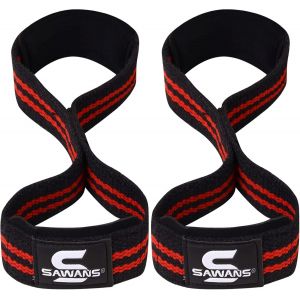 Sangles De Levage Rembourrées Avec Poignée En Forme De 8 Sangles De Poignet Robustes À Double Boucle Pour Entraînement De Musculation,Barre De Main Antidérapante Pour Soulevé De Terre,Poignets.[K297] - Neuf