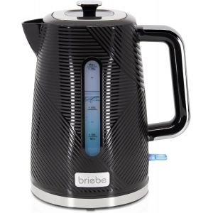 Elegance Bouilloire &Eacute;lectrique 1,7 L, Sans Fil, 2200 W &Eacute;bullition Rapide, Sans Bpa, Base 360&deg;, Contr&ocirc;leur Strix, Arr&ecirc;t Automatique, Design Moderne, Noir - Neuf