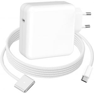 acdsgd-Chargeur Mac Book Air/Pro, 70W M3 Chargeur Mac avec 2M Tress&eacute; C&acirc;ble USB-C vers T-Tip Magn&eacute;tique pour MacBook Air 13, 15 Pouces (2022 2024), MacBook Pro 14, 16 Pouces (2021 2024), M4/M3/M2 - Neuf