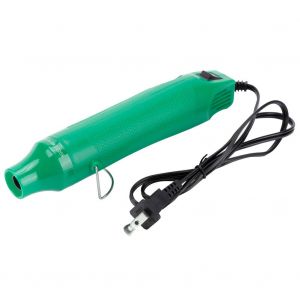 Pistolet a air chaud electrique pour bricolage, outil de gaufrage et sechage de gaines retractables (US 110 V, vert) - Neuf