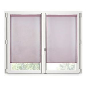 Brise-Bise - Monna - 60 X 120 Cm - Voile En Polyester - Couleur Blush - Neuf