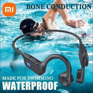 Xiaomi X7 Conduction osseuse écouteur sans fil Sport natation Bluetooth casque Compatible mains libres avec micro pour écouteurs de Sport Black - Neuf