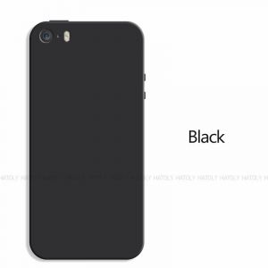 Pour Iphone 5s &Eacute;tui Pour Iphone 5s 5 Se 2016 Couverture Originale Antichoc Liquide Silicone Protection T&eacute;l&eacute;phone Couverture Arri&egrave;re Pour Iphone 5s.Black.For Iphone 5 - Neuf