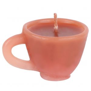 Hjlian Bougie Basse Temperature En Forme De Tasse A Cafe Blanche A Couverture Rigide - Neuf