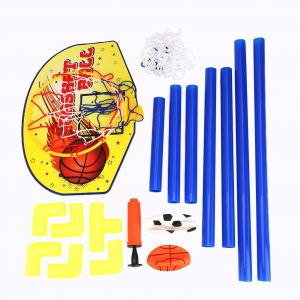 Ensemble De Basket-Ball Portable 2 En 1 Pour Enfants, Panier De But De Football, Panneau Arriere, Jouet De Sport Pour Enfants - Neuf