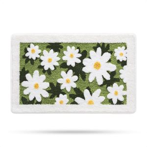 KAL-Tapis De Salle De Bain En Forme De Chat Mignon, Extra Doux Et Absorbant, Lavable En Machine, Tapis Antidérapant Pour Baignoire, Douche Et Salle De Bain, 40X60Cm - Neuf