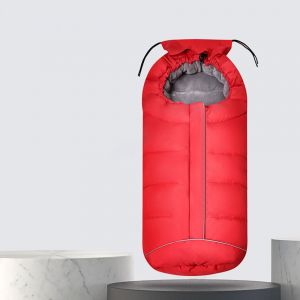Chancelière Universelle En Polaire Pour Poussette, Gigoteuse Imperméable Pour L'hiver, Antidérapante, Adaptable À Presque Toutes Les Poussettes Et Landaus, Rouge - Neuf