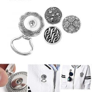 4pcs (Broche + 3 Boutons) Porte-Lunettes Magn&eacute;tiques Broche Femmes,Lunettes De Lecture,Lunettes De Soleil Et Soutien De S&eacute;curit&eacute; - Neuf