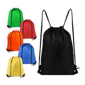 6Pcs Sac &agrave; dos &agrave; cordon Sacs de sport &agrave; cordon de serrage Sacs &agrave; cordon Sac &agrave; dos &agrave; cordon pour le sport,la salle de sport,T - Neuf