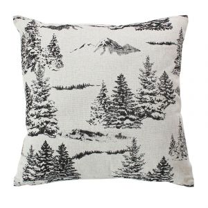 Coussin D&eacute;coratif D&eacute;houssable Style Montagne - Neuf
