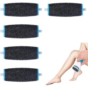 Checarzhn--No1-5 Pièces Rouleaux De Remplacement,Compatible Avec Scholl Velvet Smooth,Scholl Rapeuse Electrique,Scholl Rouleaux De Remplacement,Pierre Ponce Recharge Rapeuse Electrique,Pour Pedicure - Neuf