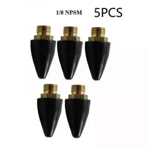 5pcs buses d'air embout en caoutchouc 3mm / 012 pouces kits de soufflette ensemble de pièces embout de remplacement pour outil de soufflage d'air tête de remplacement 1/8 pouce NPSM - Neuf