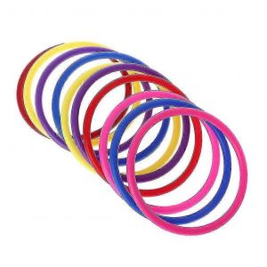 10 Pcs en plastique Toss Anneaux Cible Lancer Carnaval Backyard Park Jeux Enfants Intelli - Neuf