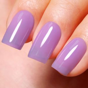Vernis Semi Permanent Violet, Transparent Violet Clair Gel&eacute;e Gel Nail Polish Naturel French Vernis Gel Uv Printemps Et&eacute; Cristal Vernis &Agrave; Ongles Gels Soak Off Uv Led 15ml - Neuf