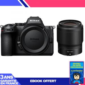 Boitier Nikon Z5 II + 50mm f/1.8 S + Ebook 'Devenez Un Super Photographe - Neuf