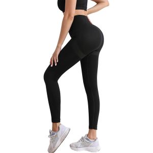 Jexnovashop-Legging De Sport Femme Push Up Leggings Taille Haute Scrunch Butt Lift Yoga Pantalon Sport Compression Collants Opaque Slim Fit - Neuf