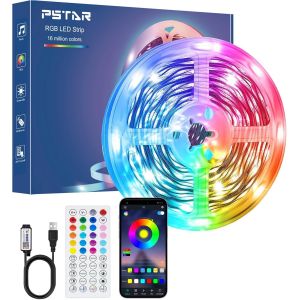 Ruban Led 7m, Flexible Rgb Bande Led Decoration Chambre, App Et T&eacute;l&eacute;commande, Synchronisation De La Musique, Mode Minuterie, Led Chambre Pour Gaming Room, Plafond, Mariage, F&ecirc;te, Cuisine, Tv - Neuf