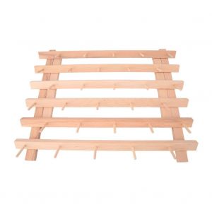 Support de rangement pliable en bois pour 30 bobines de fil, cone de rangement pour couture et broderie - Neuf