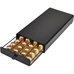 Bhhbb-Tiroir De Rangement Capsule, Porte Capsules Organisateur De Café 40 Pièces, Présentoir Distributeur Tiroir En Maille De Plateau Rangement Stockage Pour Nespresso - Neuf