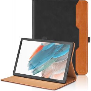 Coque Pour Samsung Galaxy Tab A8 2021/2022 10.5 Pouces (Sm-X200/Sm-X205) Pu Cuir Cover Tablette Housse De Protection Auto R&eacute;veil/Sommeil, Flip Portefeuille &Eacute;tui Avec Fonction Support - Noir - Neuf