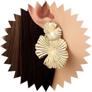Kal-Boucles D'oreilles Pendantes En Forme De Fleur De Bohème Boucles D'oreilles Pendantes En Forme De Feuille D'or Boucles D'oreilles Pendantes En Forme De Feuille D'or Boucles D'oreilles - Neuf