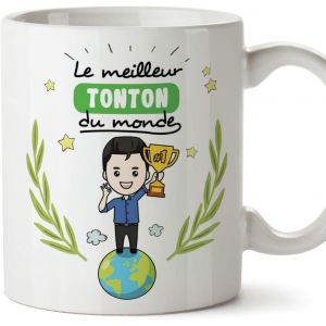 Eryi-Tonton Mug/Tasse Oncle Du Monde - Tasse Originale/Cadeau Anniversaire/Future Tonton. Céramique 350 Ml - Neuf