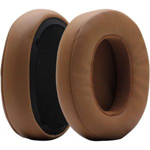 LORANKA-Coussinets de rechange compatibles avec les casques Bluetooth Skullcandy Crusher/ANC/EVO, Hesh 3 & EVO & ANC sans fil, mousse &agrave; m&eacute;moire de forme, gris/marron clair - Neuf