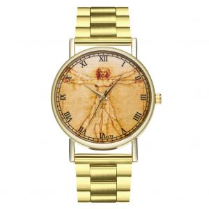 Montre-Bracelet A Quartz Zhoulianfa Pour Homme Et Femme, Decontractee, Avec Bracelet En Acier Et Bracelet En Cuir - Neuf