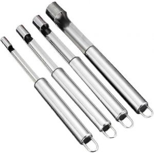 Nouveaux Produits En 2023,Lot De 4 Noyaux De Pommes En Acier Inoxydable Pour Pommes Et Poires Argent - Neuf
