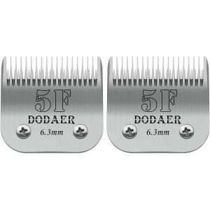 Lame de changement de fente de chien,Compatible avec les s&eacute;ries 45-50/Heiniger/Andis/Oster A5/10KM Series tondeuse pour chien,taille 5F 1/4"" (6,3 mm) Longueur de coupe,2 unit&eacute; - Neuf