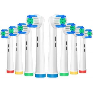 Kalanka-T&ecirc;tes De Brosse De Rechange, 8 T&ecirc;tes De Brosse &Agrave; Dents &Eacute;lectriques De Rechange Pour Oral B Braun, Compatibles Avec Oral B Pro1000/3000/5000/7000 - Neuf