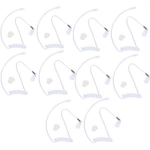 Lot de 10 Tubes acoustiques de Rechange avec écouteurs compatibles avec Motorola Kenwood Icom Yaesu Radio bidirectionnelle FBI - Neuf