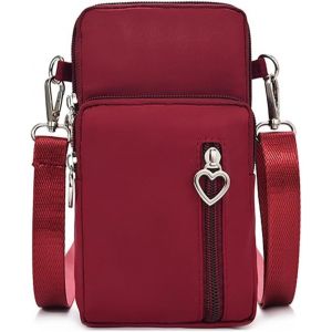 RFCBC-Petit Sac Téléphone Portable Femme, Femme Portefeuille, Sac À Bandoulière En nylon, sac à bandoulière pour téléphone portable, bandoulière réglable et détachable, Épaule Portefeuille - Neuf