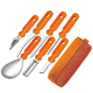 Outils de sculpture de citrouille d'Halloween Outil de sculpture de citrouille d'Halloween Lanternes de citrouille d'Halloween Métal professionnel - Neuf