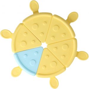 Kal-6pcs Popsicle En Forme De Fromage, Moule Sorbet, Moule À Crème Glacée, Moule À Dessert, Moules À Glaçons, Ice Lolly Moulds Avec Couvercle & Bâtonnets, Moule À Glaces Antiadhésif (Jaune + Bleu - Neuf