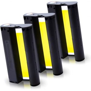 Compatible Ink Cartridges for KP-108IN KP108 Ribbon for Canon Selphy CP1000 CP1200 CP1300 CP900 CP910 Photo Printers (No Paper) 100 x 148 mm Pack of 3 - Neuf