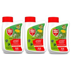Lot 3 X Herbicide Protect Garden Désherbant Pelouse Gazon Jardin Mauvaise Herbe 1200ml - - Neuf