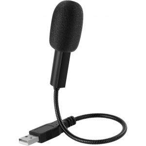 Microphone USB pour PC Portable, Microphone &agrave; Condensateur Omnidirectionnel avec col de Cygne Flexible r&eacute;glable &agrave; 360&deg;, pour Ordinateur Portable, Chat en Ligne, Jeux, Youtube, Podcast, Plug & Play - Neuf