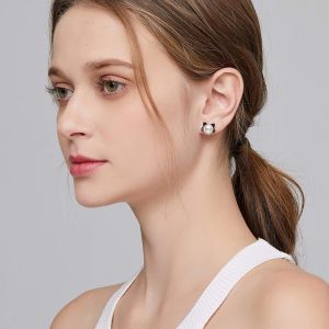 Cmjaagur-Belles Boucles D'oreilles En Perles De Chat Pour Femmes, Filles, Collier De Chat En Argent Sterling 925, Ensemble De Bijoux De Chat Pour Les Amoureux Des Chats, Cadeau D'anniversair[M2448] - Neuf