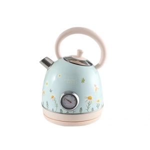 Po&ecirc;le &eacute;lectrique PS3018N2Ta, 1850 W, 1,8 L, thermom&egrave;tre num&eacute;rique, acier inoxydable SUS304, sans BPA, d&eacute;cor floral, chauffage rapide, filtre d'eau, support pour c&acirc;ble, protection contre l'essoufflem - Neuf