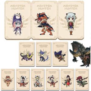 Lot De 12 Cartes Nfc Pour Carte Monster Hunter Stories 2 Nfc Amiibo. Switch Compatible, Inclus : Palamute, Palico, Magnamalo - Neuf