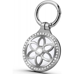 MEVRONISSHOP-Airtag Porte Cl&eacute; | Porte Clef Airtag - Metal Etui Airtag - Etui de Protection for Airtag - Support Airtag Anti-Chute et Anti-Rayures pour Chien, Chat, Enfant, Porte, Argent&eacute; - Neuf