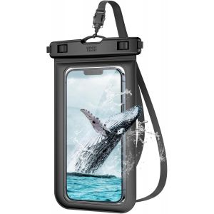 Kal-Pochette Étanche Smartphone, Ipx8 Pochette Etanche Pour Iphone 16 15 14 13 12 11 Pro Max, Samsung S24 S23 S22 Ultra A15 A55, Xiaomi Redmi, Protection Telephone Eau Jusqu'à 7,0 Pouces, Noir - Neuf