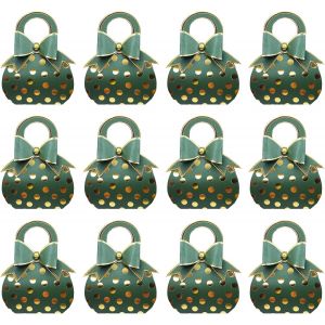 Boîtes à Dragées, 50 Pièces Emballage Cadeau Boite, Boite Dragees Mariage, Fête Boite Cadeau, Boîte à Bonbons en Papier pour Baptême Première Communion Graduation Mariage (Vert) - Neuf