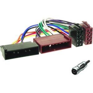 Câble Adaptateur Faisceau ISO Connecteur Autoradio,Adaptateur d'antenne Compatible avec Nissan,Ford,Jaguar,Lincoln,Mazda,Mercury - Neuf