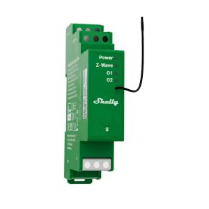 Module Contr&ocirc;leur Shelly Dimmer Z-Wave Rail DIN 2x200W avec Mesure - Neuf