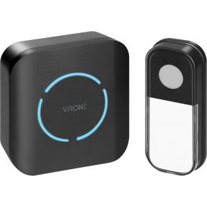 KALANKA-FUDU DC Sonnette sans Fil 5 Niveaux de Volume 0-88 DB Port&eacute;e jusqu'&agrave; 180 m 36 M&eacute;lodies au Choix R&eacute;sistance aux Intemp&eacute;ries IP44 (Alimentation par Pile) - Neuf