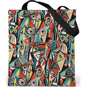 ERSHI-Tote Bag Femme - Tote Bag fermeture éclair et poche intérieure - Grand Sac Cabas en tissu avec extérieur en Velours et intér[1 - Neuf