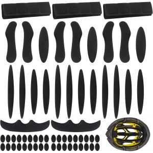 Coussinet De Casque De Vélo,3 Kits De Rembourrage Du Casque Peuvent Protéger Efficacement La Tête,Rembourrage Pour Casque De Vélo A 27 Pcs Mousses Pour Casque Moto Et 54 Pcs Auto-Adhésives Ovale - Neuf