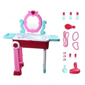Ensemble de jeu de role pour enfants, jouet de simulation cosmetique, valise, commode - Neuf